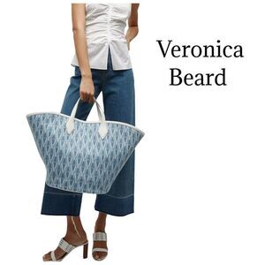 VERONICA BEARD Denim Crest Leather Tote one size
NWT